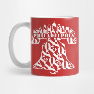 PHILADELPHIA LIBERTY BELL LOVE Philly City Skyline Liberty Bell Philly Fan Favorite Mug